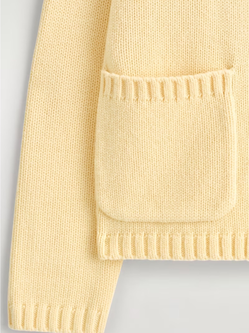 COS MERINO WOOL FUNNEL-NECK CARDIGAN - Picture 5 of 5